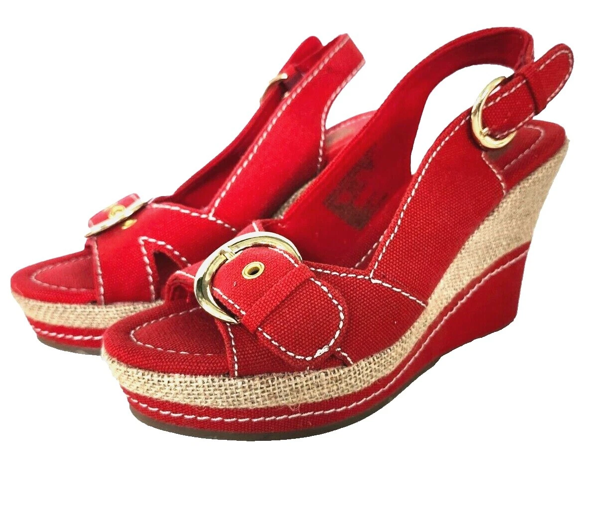 Tacones informales de cuña para mujer