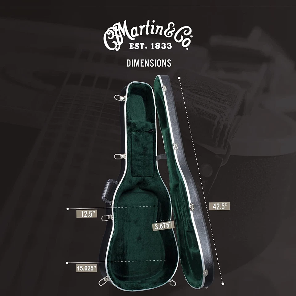 Guitarra Martin Serie 600 Estuche Moldeado para Dreadnought, Jumbo o Grand Jumbo,... Foto 3 de 4