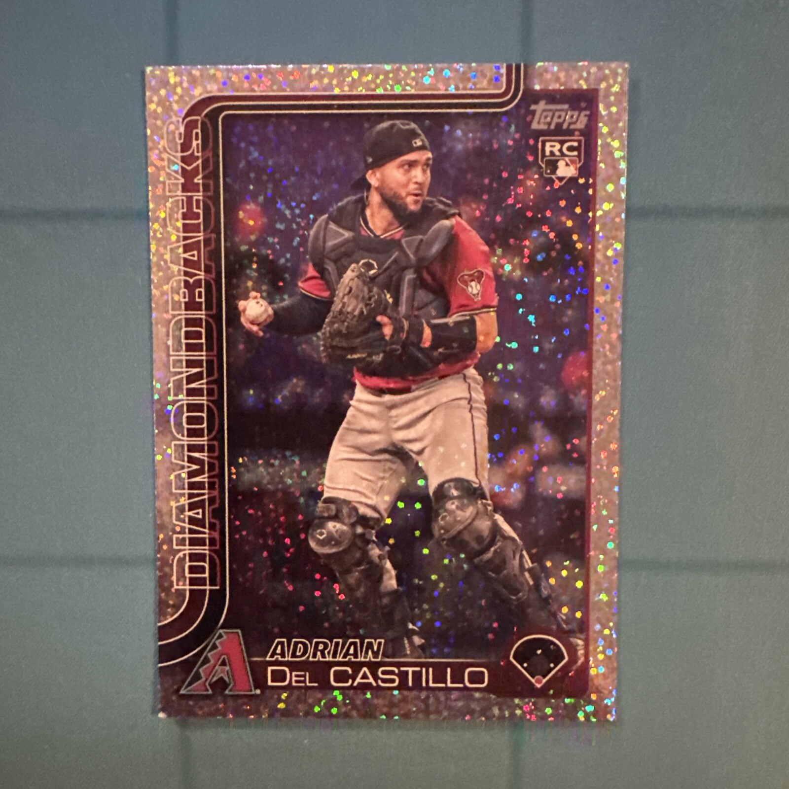 2025 Topps Series 1 Rookie Adrian Del Castillo #226 Sand Glitter Diamondbacks