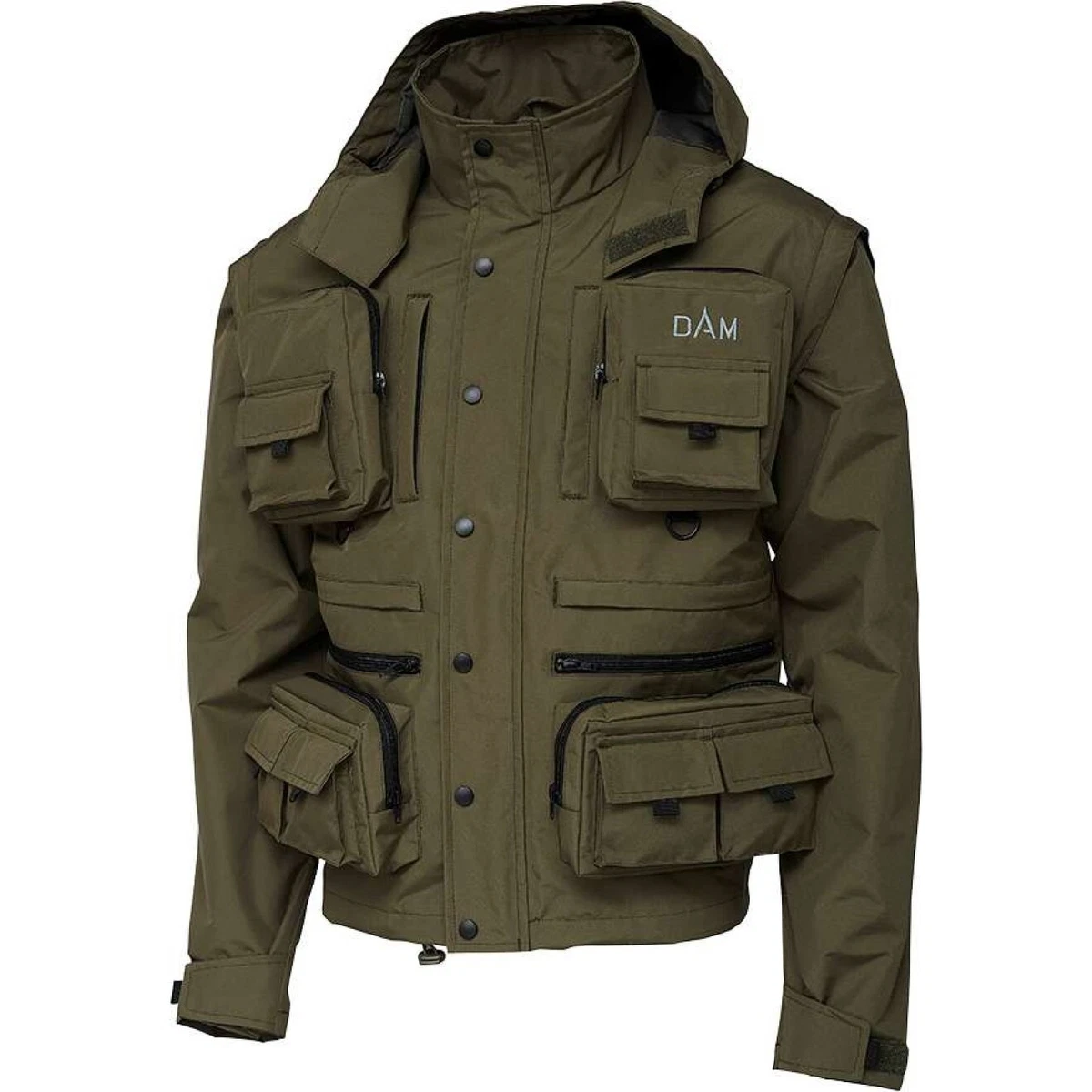 Veste De Pêche Thermique Dam Oceanic Taille M - Homme, Rouge/Noir, Comme Neuve