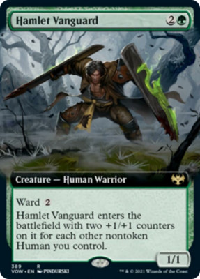 Hamlet Vanguard (Extended Art) FOIL Innistrad: Crimson Vow PLD CARD ABUGames