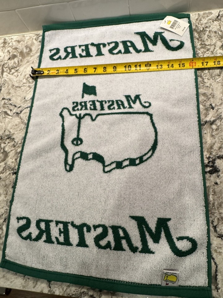 Masters golf woven Towel 2 sided bag towel 2024 Masters pga new. 16 X 24. eBay