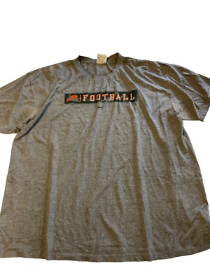 Mens NIKE Gray Vintage 90s/Y2K Oregon State Beavers Football T Shirt Sz 2XL