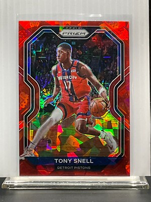 2020-21 Prizm Basketball - Tony Snell - Red Cracked Ice - Pistons