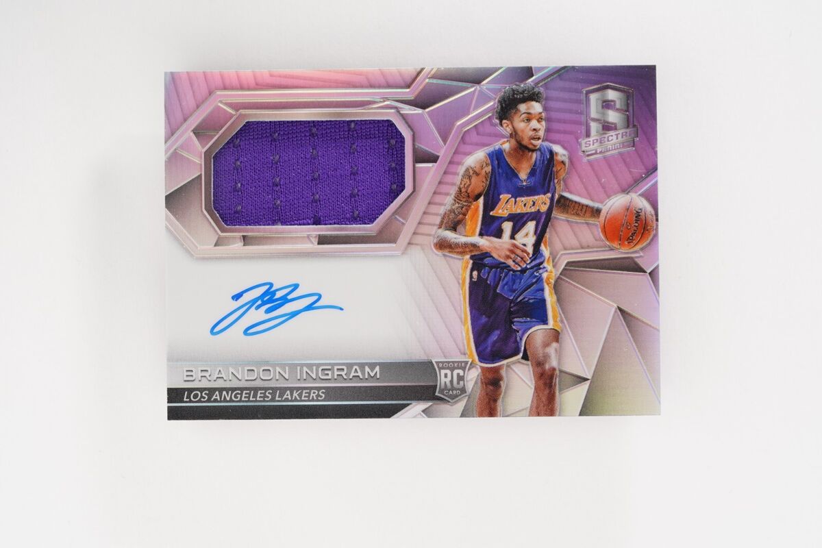 2016-17 Brandon Ingram Spectra Rookie Patch Auto Silver 2016-17 Brandon Ingram Spectra Rookie Patch Auto Silver