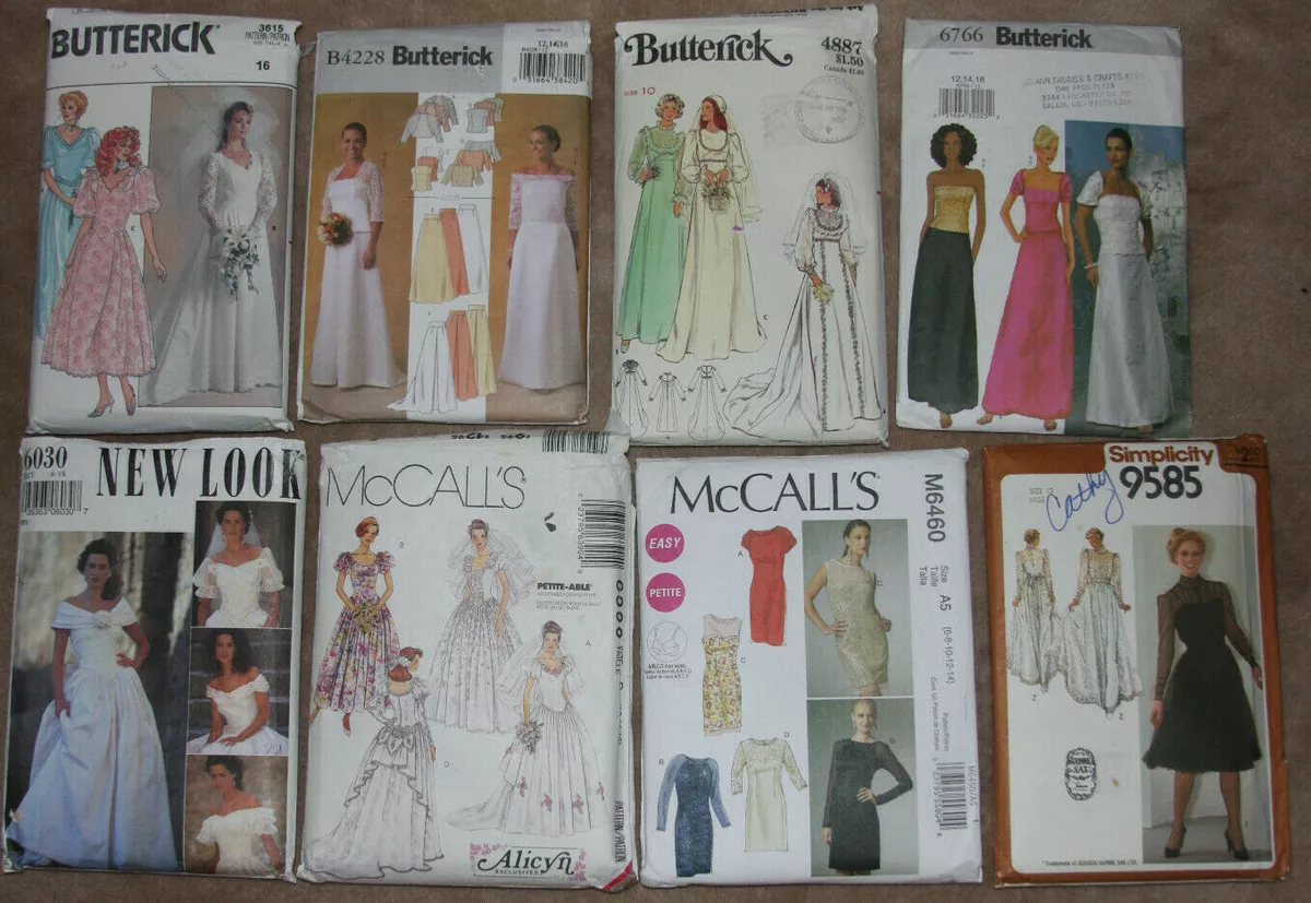 CHOICE Sewing Patterns Wedding & Formal Dresses Sizes: 8, 10, 12