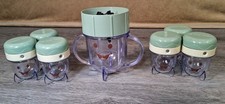 Baby Bullet Blender Food Storage Jars Set 6 Jars  Blender Jar w/ Blade 