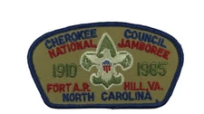 1985 Jamboree Cherokee Area (TN) Council TN 1910-1985 JSP BLU Bdr (VT870)