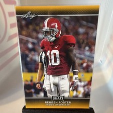 Leaf 2017 Reuben Foster Rookie Draft Football Card #57 Alabama FB. rookie card picture