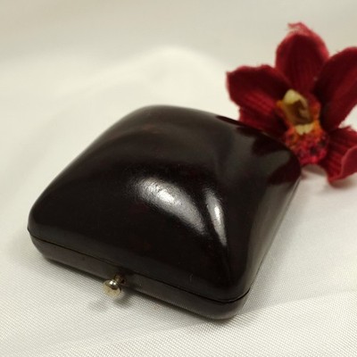 altes Bakelite Etui Schmuck Döschen Bakelite Box Etui 5,5 cm / ev 714(35)