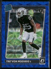 2021 Donruss Optic Tre'Von Moehrig #271 Blue Scope Rated Rookie - Raiders