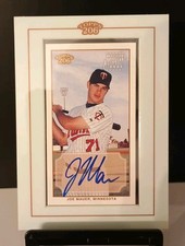 JOE MAUER 2002 TOPPS T206 AUTO - Rookie HOF Minnesota Twins Legend Signed RC