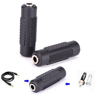 Stereo 3.5mm 1/8'' Aux Female to Female F/F Jack Audio Coupler Adapter Convert iy