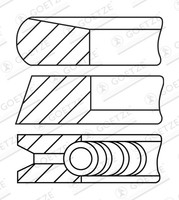1X Goetze Engine 08-137500-30 Kolbenringsatz FüR Renault Nissan Opel Vauxhall