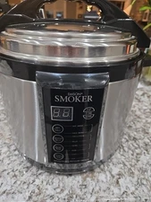 Emson Smoker Indoor Pressure Smoker and Cooker Stainless Steel 5 Quart