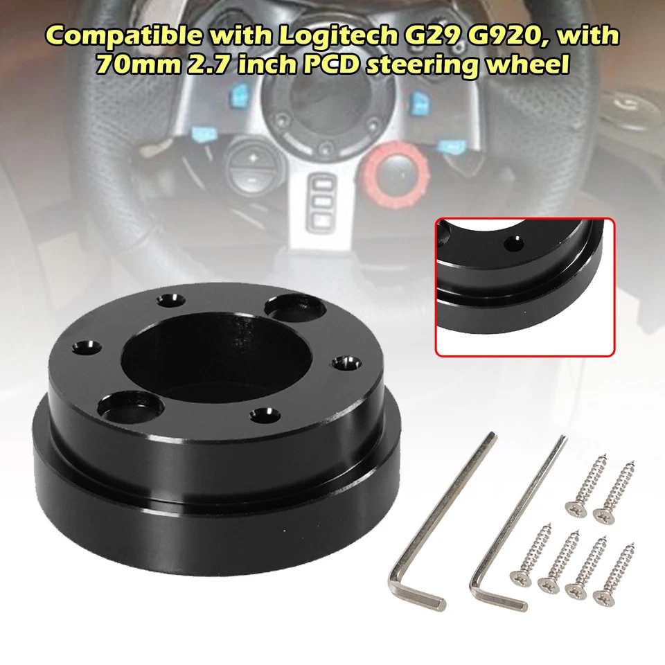 70mm Lenkrad Adapter Platte für Logitech G29 G920 13/14in HUB-Adapter Wheel - Bild 3 von 4