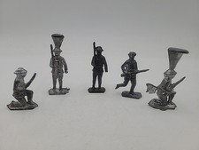 LOT Of 5 Vintage Antique Lead Metal Toy Soldiers Figurines