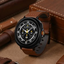 No Gaps Leather Strap for Samsung Galaxy Watch 9 8 40/44mm 8Classic Ultra 2 Band