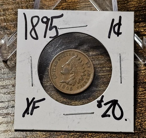 1895 indian head penny XF