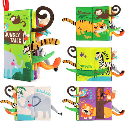 Babybücher, Touch and Feel Knitterstoffbücher für Babys, Baby Essentials für N