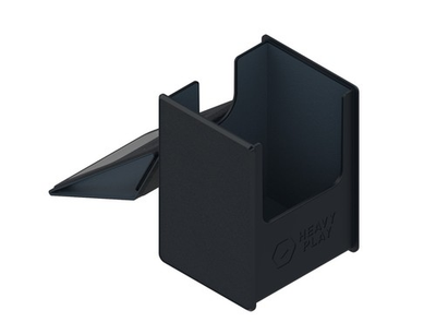 #ad Heavy Play RFG Deck Box MAX PREMIUM Warlock Black 80 DS DOUBLE SLEEVE 🔥 $39.94