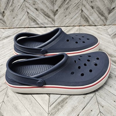 Crocs Off Court Clogs Mens 8 Women 10 Blue White | eBay