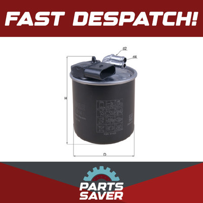 Fuel Filter fits MERCEDES VITO W639 3.0D 2010 on OM642.890 Mahle 6510900852 New