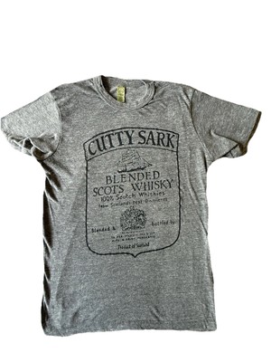 Cutty Sark Blended Scotch Whiskey  T Shirt Women s Gray Size Small