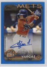 2024 Topps Pro Debut Blue Foil Auto 45/150 Marco Vargas #PD-158 Auto 0r0s