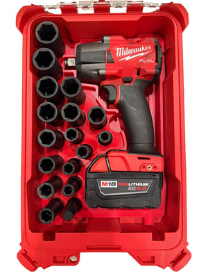 Milwaukee Packout Insert  1/2  Socket SHOCKWAVE Metric 10-24mm & Impact (Black)
