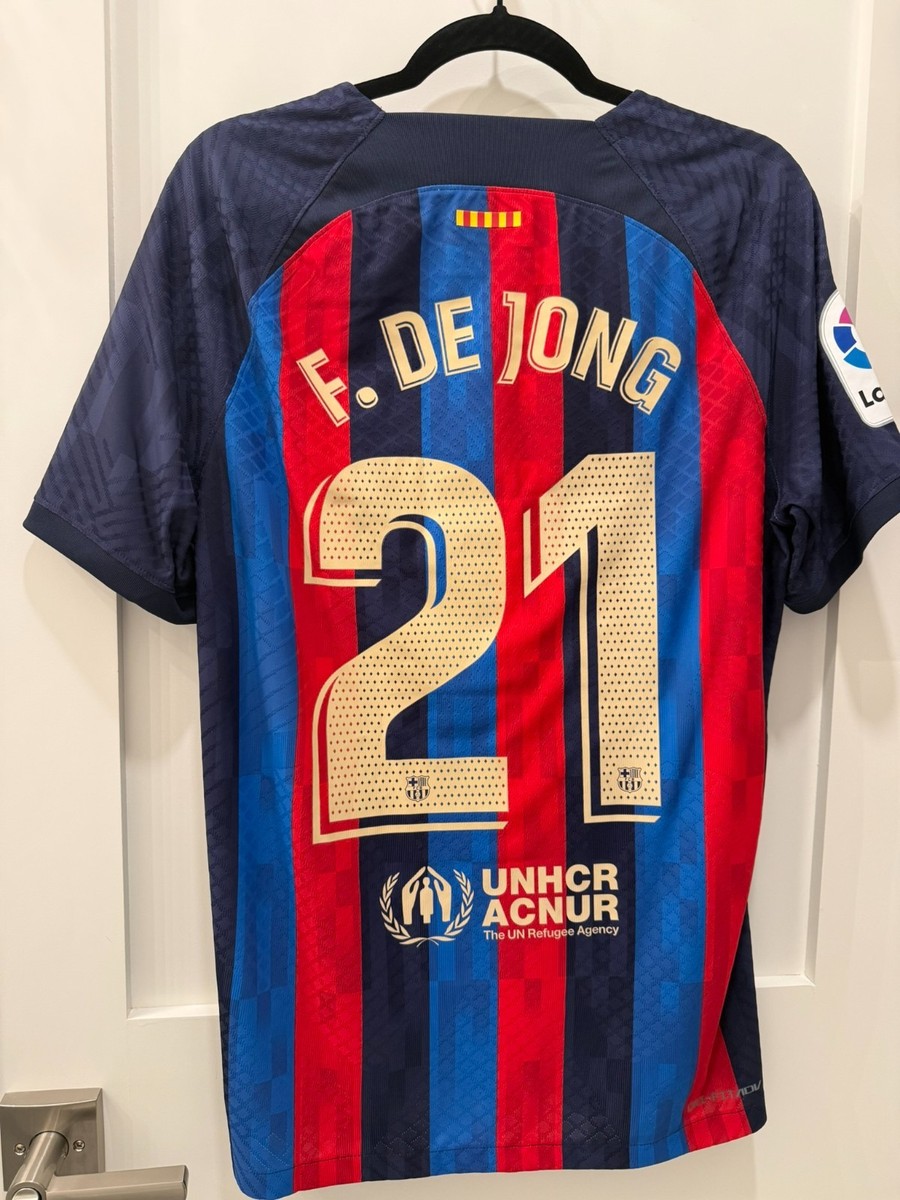 2022-23 Nike Barcelona Player-Issue Home Jersey Frenkie De Jong