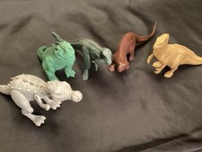 Prehistoric Dinosaurs Hard Plastic 5 Figures Or Toy Set