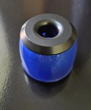 Handmade Epoxy Desktop Pen Stand Blue/Satin Black