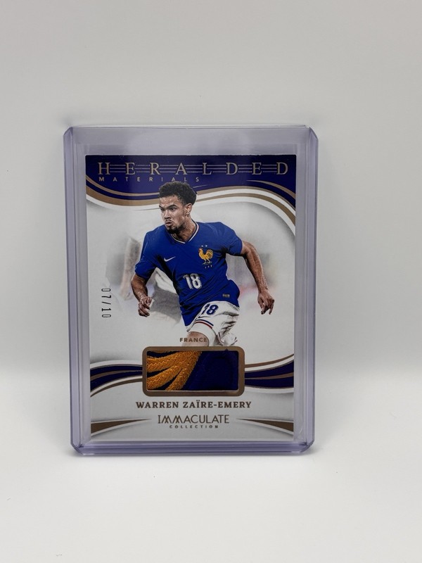 2024-25 Panini Immaculate France Warren Zaire-Emery Heralded Materials Gold /10