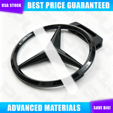 W223 S Gloss Black Star Trunk Emblem For Amg S63 S500 S580 Rear Badge 85mm