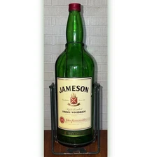 Jameson Irish Whiskey on Swing Cradle EMPTY Large Bottle 4.5L Party Celebration