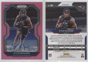 2020 Panini Prizm Rookie Pink Prizm Auto Kyle Dugger #368 Rookie Auto RC