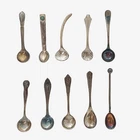 New ListingLot/10 Antique & Vintage Sterling Silver Salt Cellar Spoons Webster Wallace Carr
