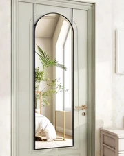 Full Length Mirror 48x14 Inches - Over The Door Hanging Mirror for Bedroom, L...