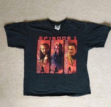 VTG Lee Sport Star Wars Episode 1 The Phantom Menace T-shirt Men Size XL 1999