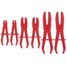 6 Pack Hose Clamp Pliers - Pinch Pliers Line Clamps for Fuel, Gas, Brake, Rad...