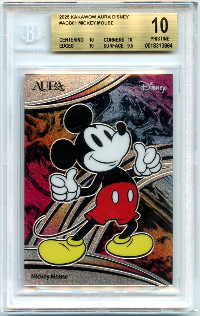 その他 Disney Mickey Mouse Amada 3D Card MICKEY MOUSE 2025 KAKAWOW AURA DISNEY #01 BGS 10 PRISTINE | eBay