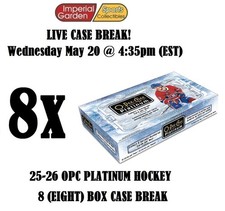 2025-26 OPC PLATINUM 8 (EIGHT) BOX CASE BREAK #5898 - Calgary Flames