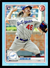 2020 Bowman Tony Gonsolin Rookie Sky Blue #63 -/499 - Los Angeles Dodgers