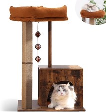 Cat Scratching Post, Modern Style Cat Tree with Unique Square
