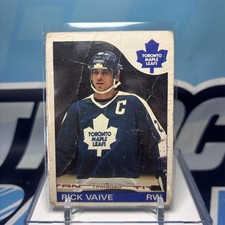 1985-86 O-Pee-Chee #106, RICK VAIVE RC ??? Vintage Rookie Card (DAMAGE). rookie card picture