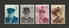 GREAT BRITAIN - 1974 USED SIR WINSTON CHURCHILL STAMPS - SCOTT 728-731 - S251