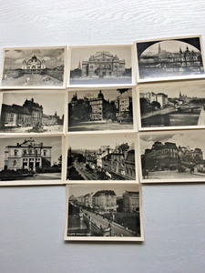 10 Pilsen Czech 1945 Photo Postcards Post War Liberation By Gen George Patton