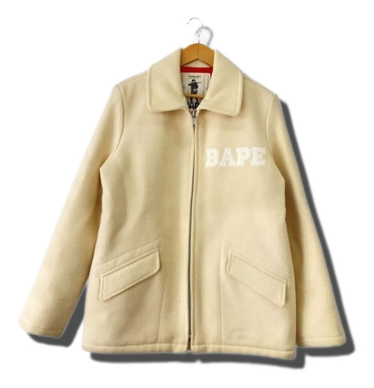 A BATHING APE 90s MELTON JACKET L Men 7619