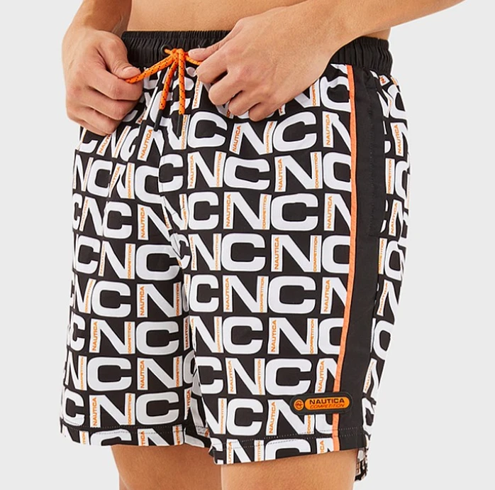 Nautica Competition Kelvin Swim Shorts 3XL Logo Print 6" Leg BNWT
